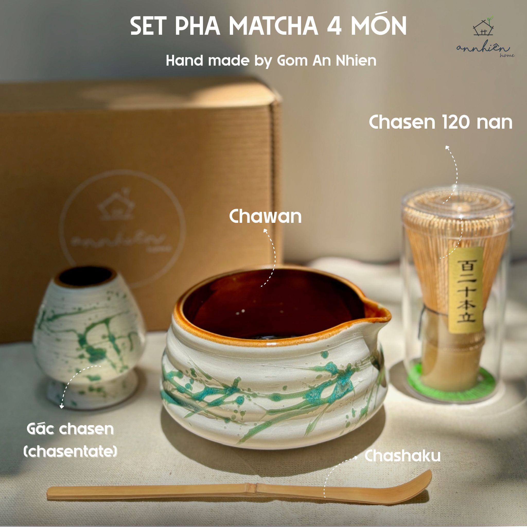 bộ pha matcha